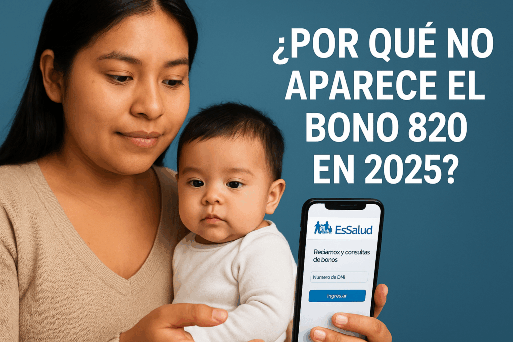¿Por Qué No Aparece el Bono 820 en 2025? Guía Completa para Reclamar ...