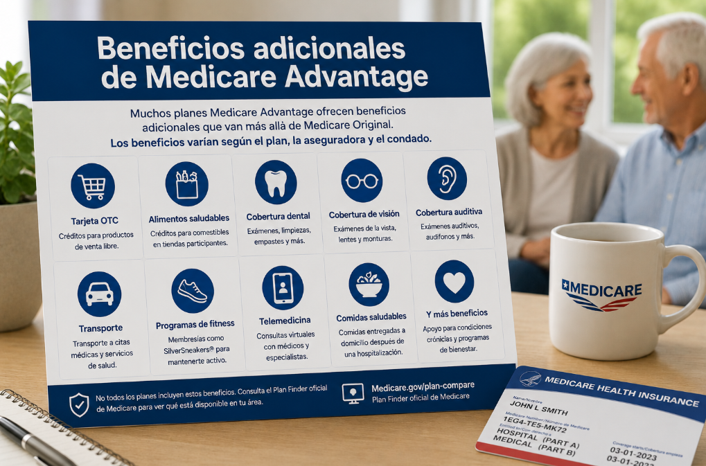 Beneficios adicionales de Medicare Advantage