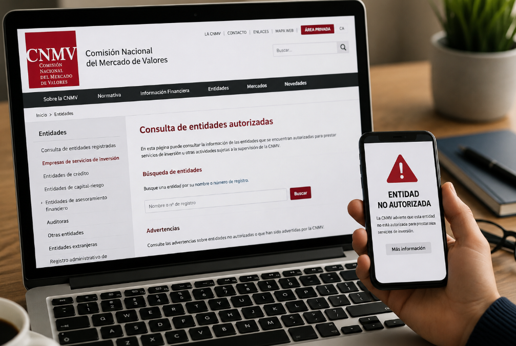 Cómo comprobar si una plataforma de inversión está autorizada por la CNMV